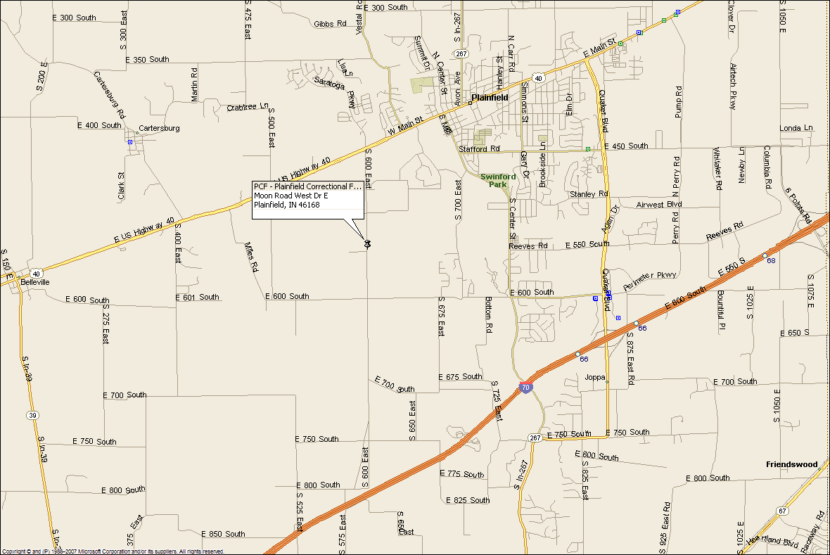 PCF - Plainfield Correctional Facility